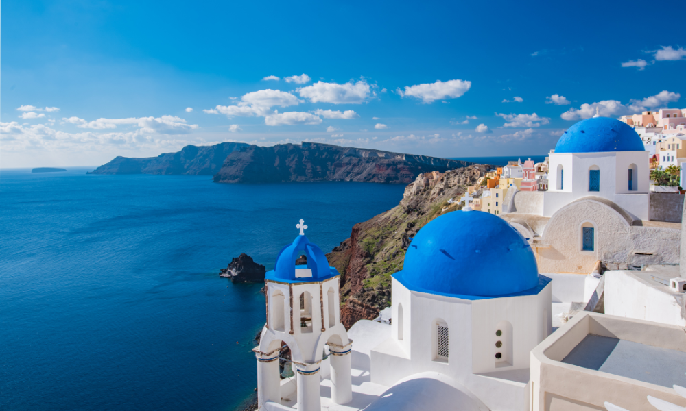 Grecia es un destino romántico ideal para tu luna de miel.